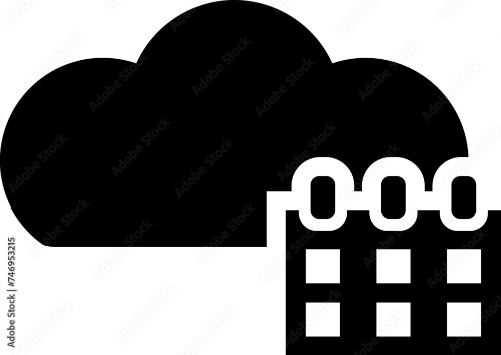 Vector illustration of online calendar icon. Vector illustration of online calendar icon.