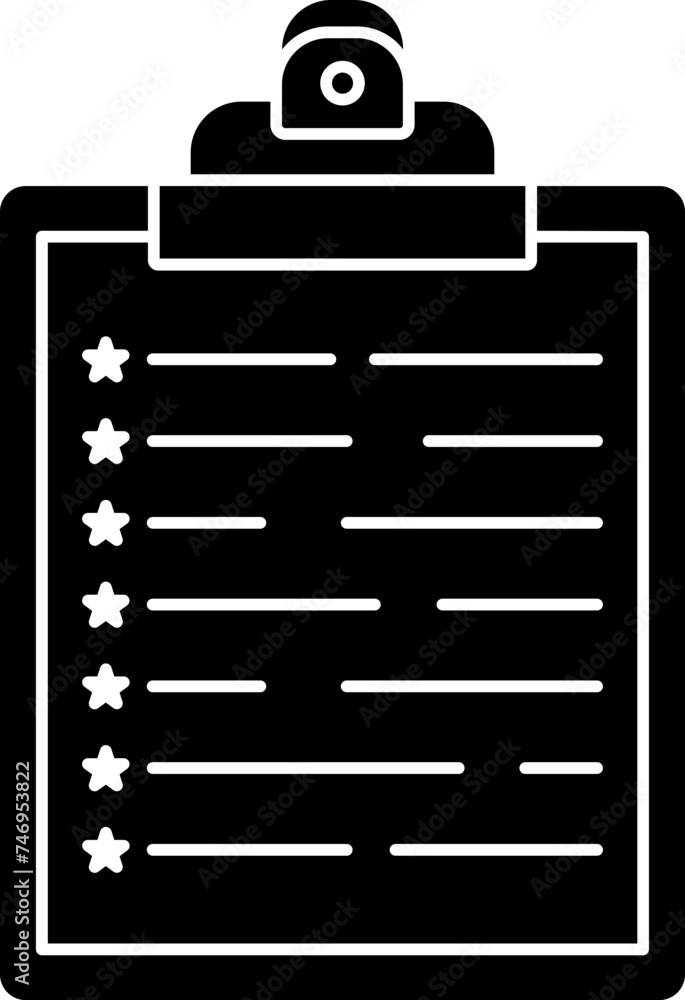Clipboard icon in flat style. Clipboard icon in flat style.