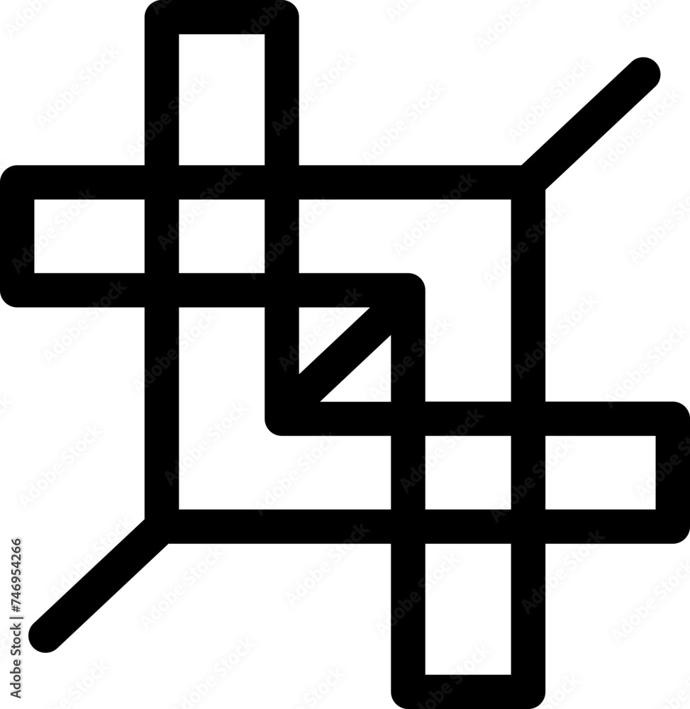 Fototapeta premium Graphic scale concept icon in flat style.