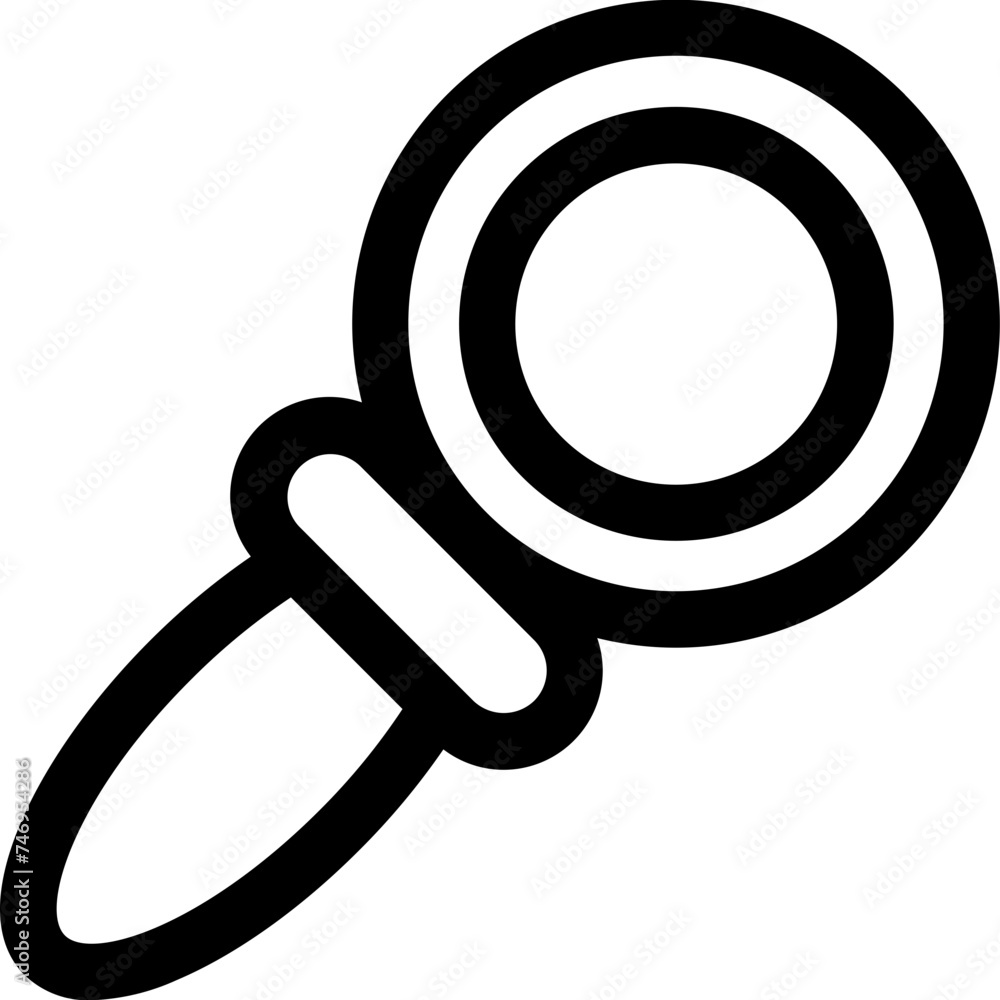 Illustration of search tool icon or symbol. Illustration of search tool icon or symbol.