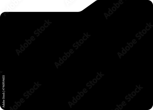 File folder icon in black color.