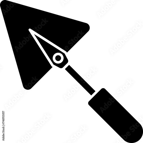 Illustration of trowel icon.