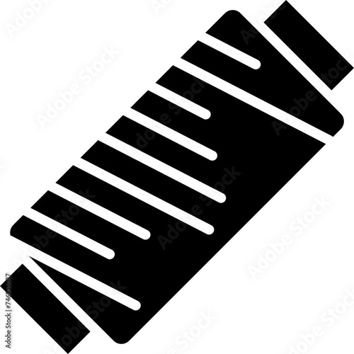 Thread spool glyph icon.