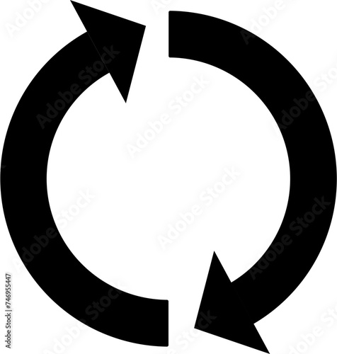 Reuse glyph icon or symbol.