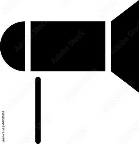 Wallpaper Mural Isolated megaphone icon in black color. Torontodigital.ca