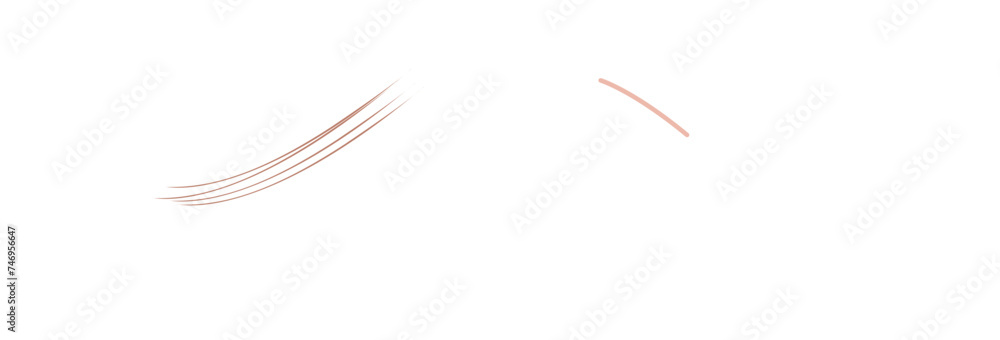 Brown color Mustache element on white background. Brown color Mustache element on white background.
