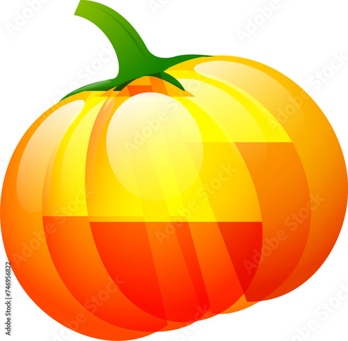 Realistic illustration of pumpkin.