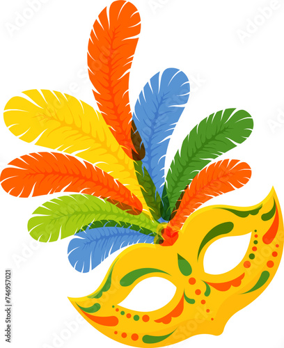 illustration of party eye prop element on white background.
