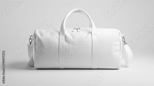 Blank White Duffle Bag Mockup