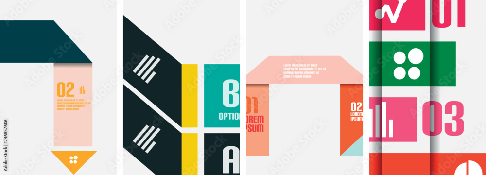 Set of line infographic poster backgrounds. Vector illustration For Wallpaper, Banner, Background, Card, Book Illustration, landing page Set of line infographic poster backgrounds. Vector illustration For Wallpaper, Banner, Background, Card, Book Illustration, landing page