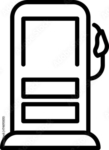 Gasoline icon in flat style.