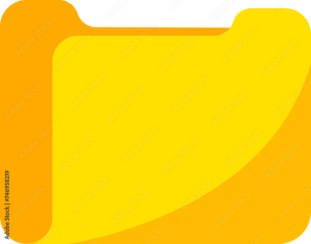 Illustration of folder icon in yellow color. Illustration of folder icon in yellow color.