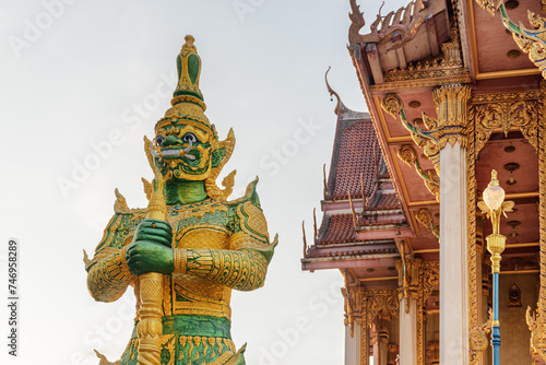 Amazing statue at Wat Don Mueang in Bangkok, Thailand