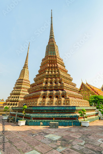 Wat Pho  the Temple of the Reclining Buddha   Bangkok  Thailand