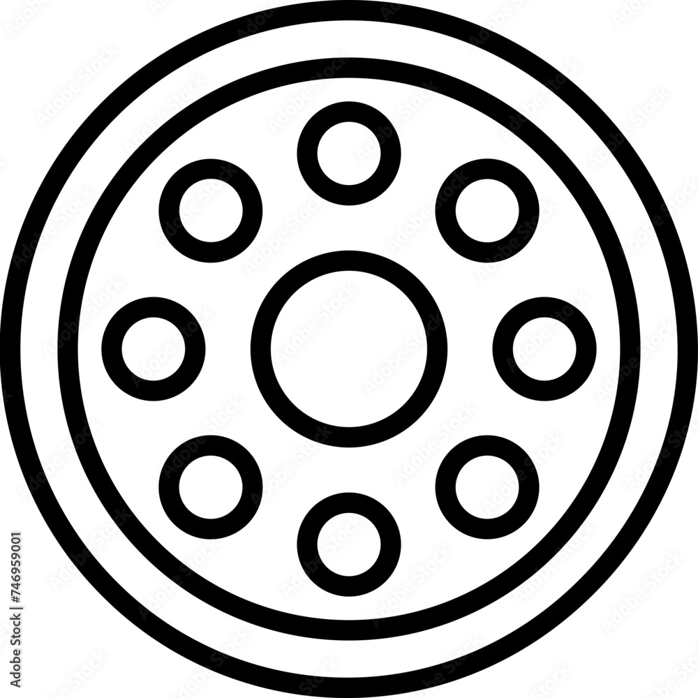 Vector illustration of casino chip. Vector illustration of casino chip.