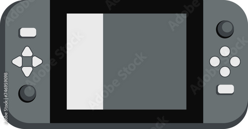 Vector illustration of handheld game icon.