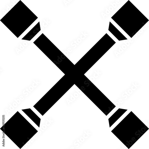 Illustration of lug wrench icon.