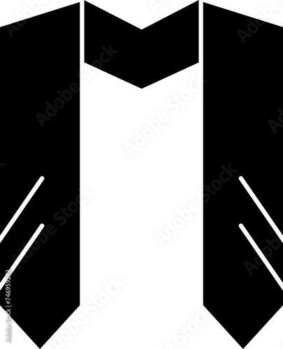 Graduation stole icon in flat style.