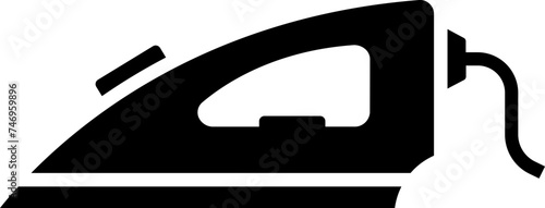 Flat style iron icon or symbol.