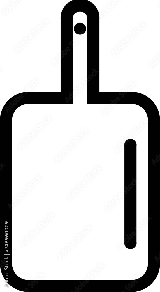 Isolated Chopping Board icon in line art. Isolated Chopping Board icon in line art.