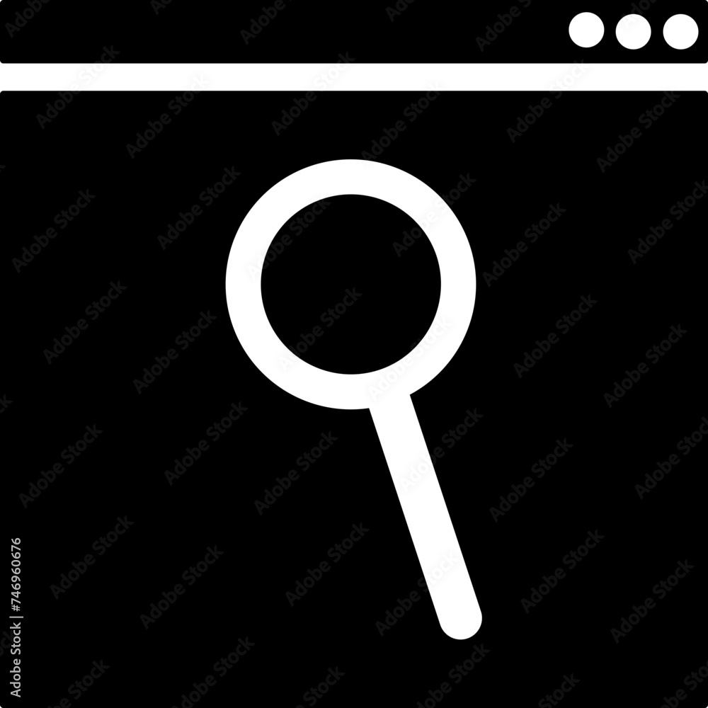 Online searching website page icon. Online searching website page icon.