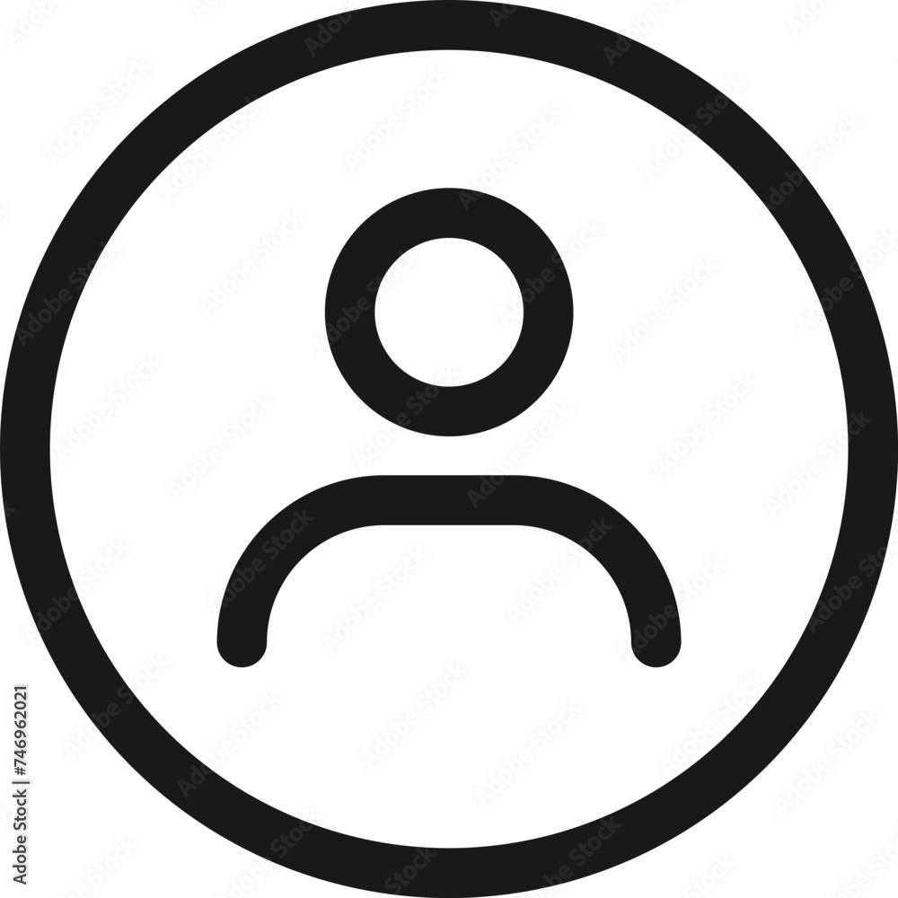 Vector illustration of user icon in flat style. Vector illustration of user icon in flat style.