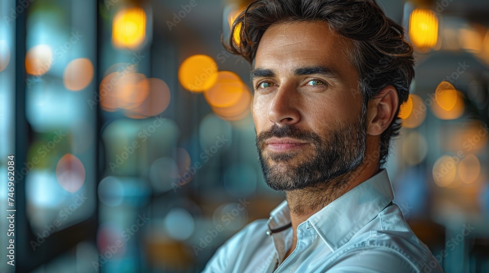 Thoughtful Business Leader Contemplating Future Strategies Thoughtful Business Leader Contemplating Future Strategies