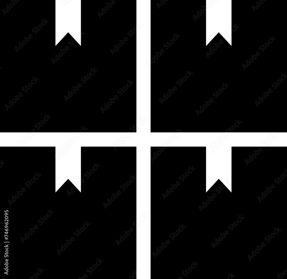 Flat illustration of package for delivery icon in glyph style. Flat illustration of package for delivery icon in glyph style.