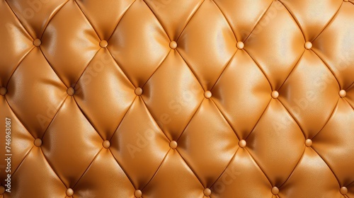 Brown Yellow Diamond Tufted Fabric Texture Background