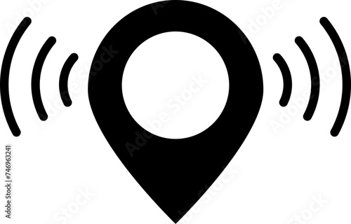 Vector illustration of gps location icon.