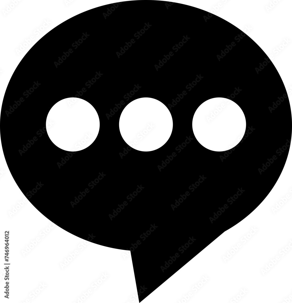 Fototapeta premium Speech bubble or chatting icon.