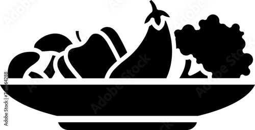 Illustration of vegetable icon.