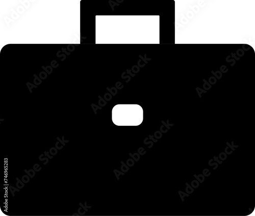 Flat style briefcase icon.  