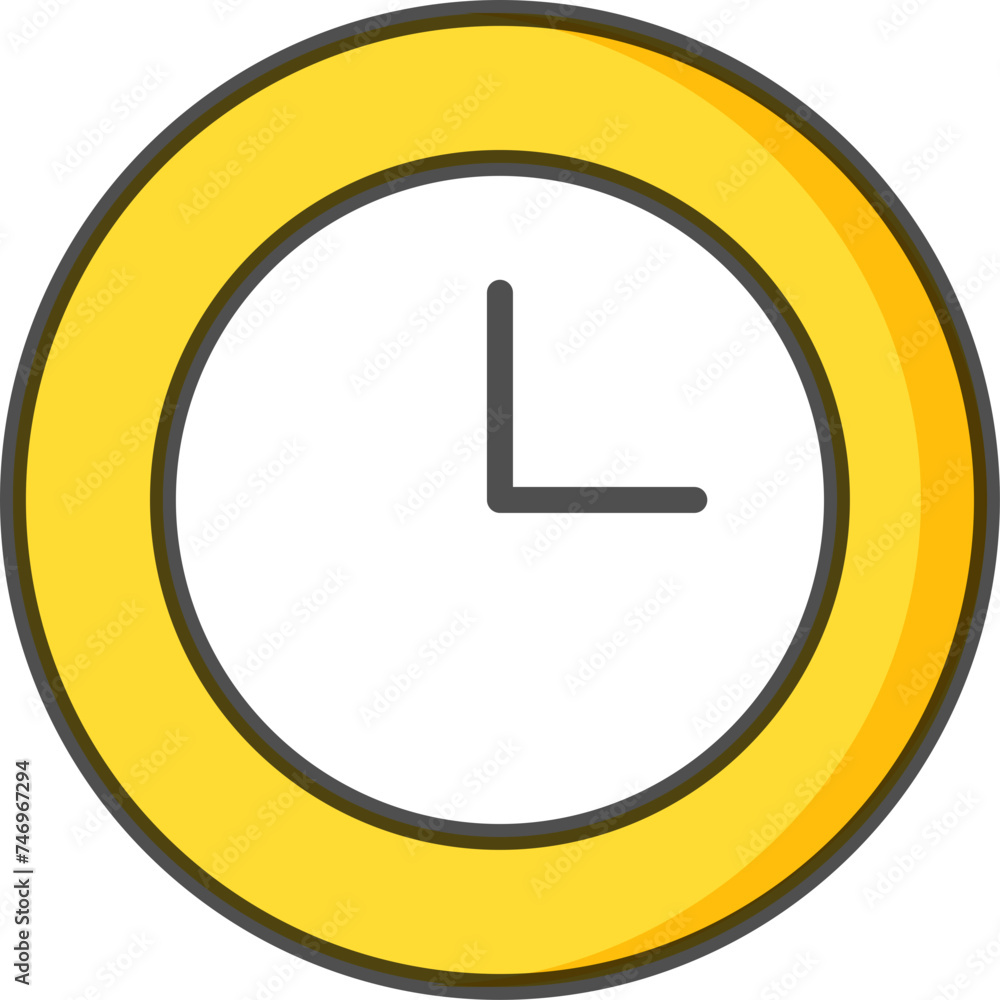 Vector illustration of Clock icon. Vector illustration of Clock icon.