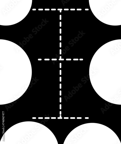 Картината върху платно B&W leather icon in flat style.
