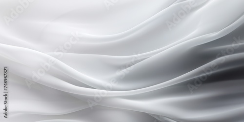 Abstract white and Black silk fabric weave of cotton or linen satin fabric lies texture background.
