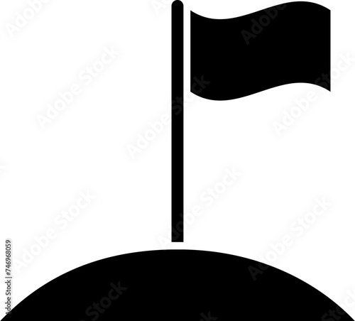 Illustration of flag glyph icon.