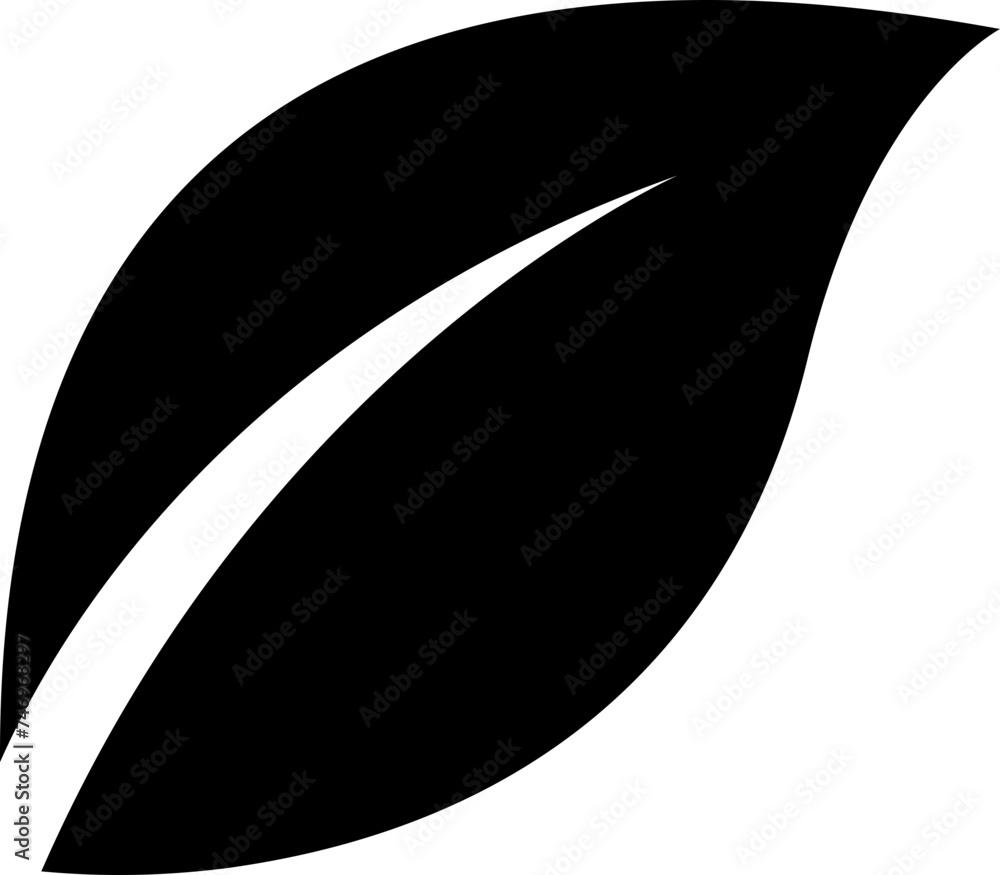Natural leaf for aromatherapy icon or symbol. Natural leaf for aromatherapy icon or symbol.
