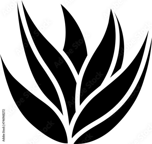 Vector illustration of leave icon for aromatherapy.