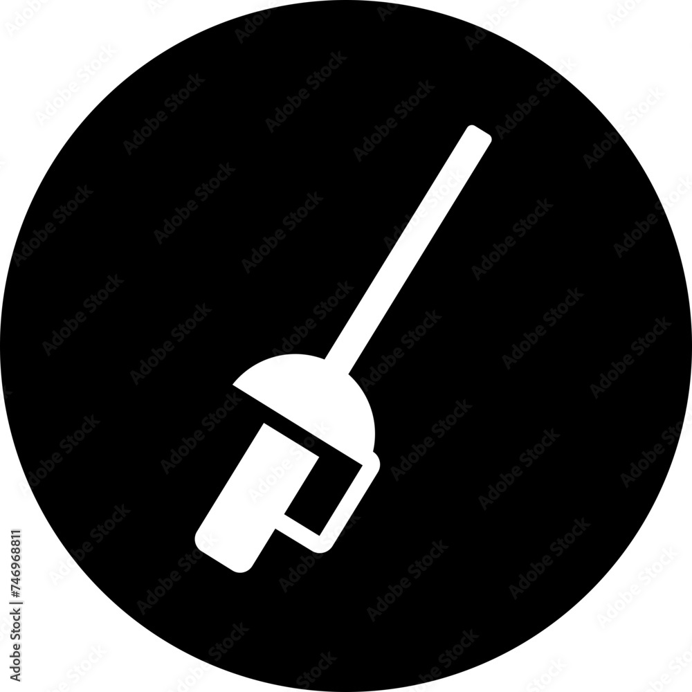 B&W sword icon in flat style. B&W sword icon in flat style.
