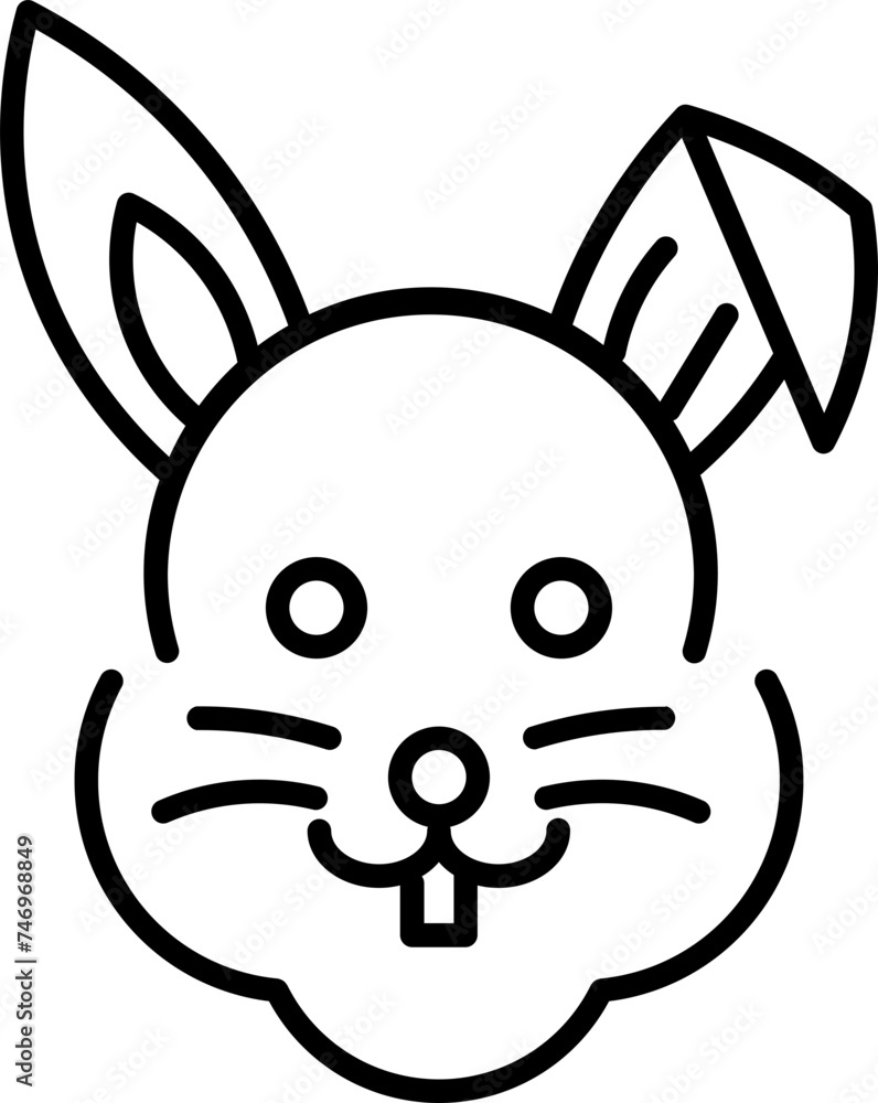 Vector illustration of bunny icon. Vector illustration of bunny icon.