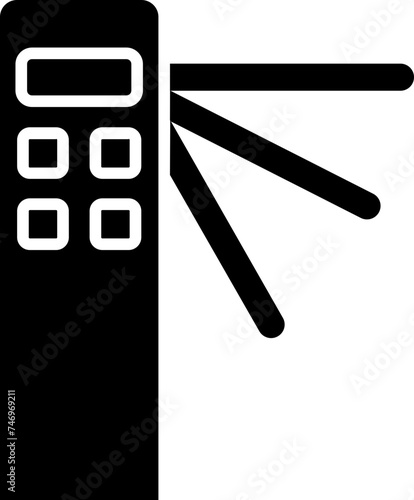 Turnstiles icon in flat style.