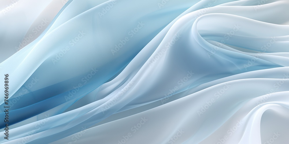 Abstract white and Blue silk fabric weave of cotton or linen satin fabric lies texture background. Abstract white and Blue silk fabric weave of cotton or linen satin fabric lies texture background.