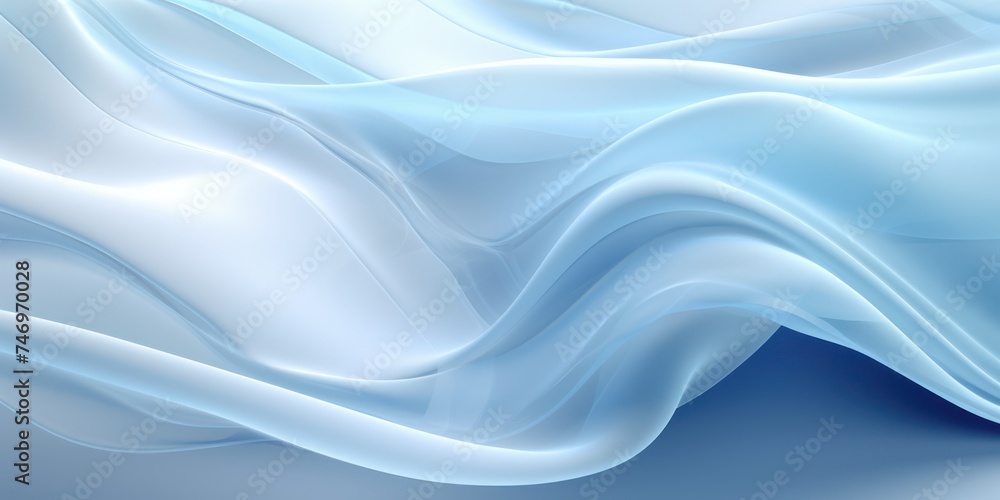 Abstract white and Blue silk fabric weave of cotton or linen satin fabric lies texture background. Abstract white and Blue silk fabric weave of cotton or linen satin fabric lies texture background.