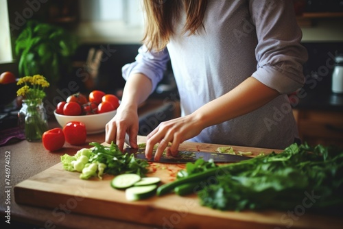 Preparing a Fresh Salad