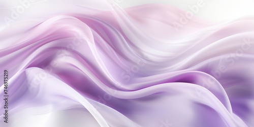 Abstract white and Light Purple silk fabric weave of cotton or linen satin fabric lies texture background.