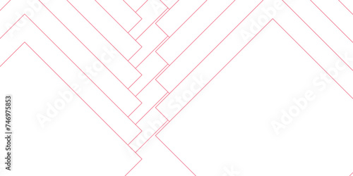 Abstract Pink Geometric squares with modern technology design. Geometric squares in bright light with soft shadows as pattern. Futuristic architecture concept with digital geometric connection lines.