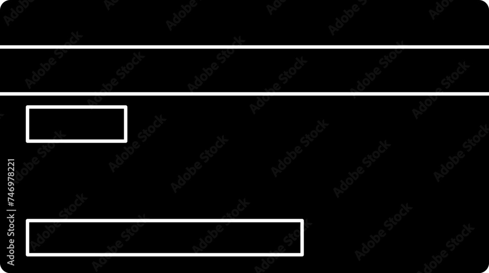 Payment Card Icon In Black And White Color. Payment Card Icon In Black And White Color.