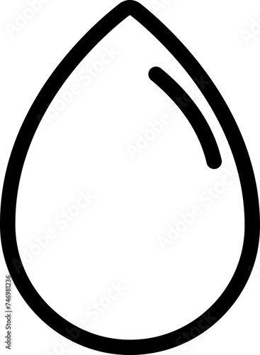 Vector Illustration of Drop Sign or Symbol.