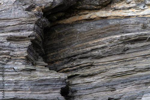 Surface of the cliff at the seaside